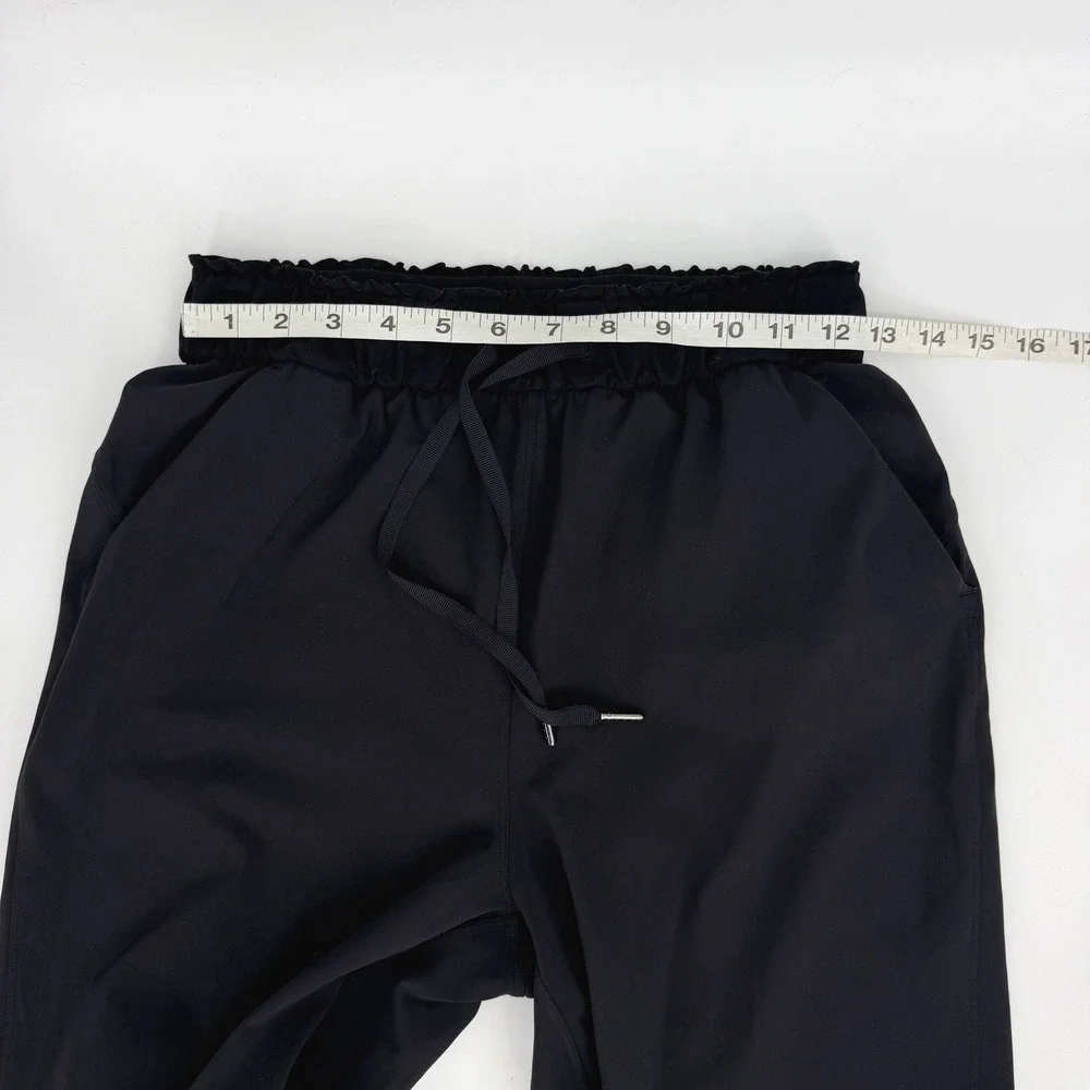 Lululemon Black Keep Moving Pants Sz 4 High Rise Relaxed